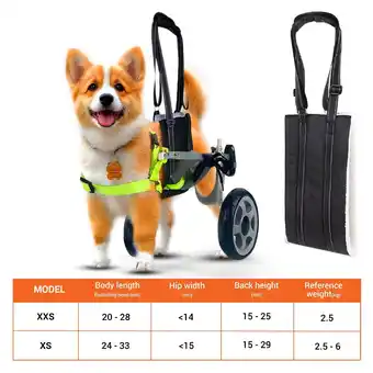 Walmart Dog Wheelchair for Back Legs: Adjustable Mobility Cart for Small Breeds XS offer