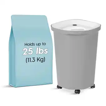 Walmart IRIS 25 Lbs. Airtight Pet Food Container | Dog & Cat Food Storage Bin offer