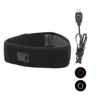 Walmart 5V Electric Head Wrap Carbon Fiber Heating 3 Gears Temperature Adjustment Head Belt Wrap Black offer
