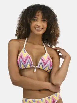 Walmart Jessica Simpson Women's Crochet Shell Triangle Bikini Top, Sizes XS-XXL offer