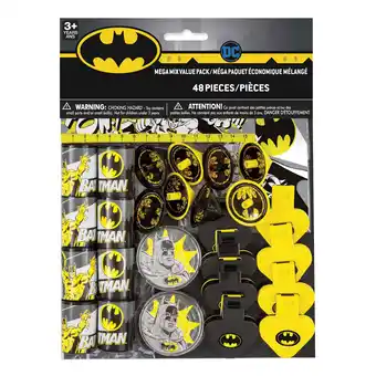 Walmart Batman Birthday Party Favors for 8, 48pcs offer