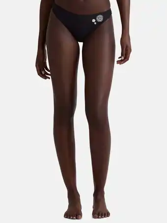Walmart Celebrity Pink Women’s Embroidered Bikini Bottoms, Sizes XS-XXL offer