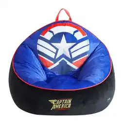 Walmart Marvels Captain America Compressed Foam chair for Kids with Convenient Carry Handle offer