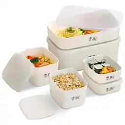 Walmart ReaNea Food Storage Containers 6 Pieces,Plastic Meal Prep Containers with Lids Reusable Bento Box offer