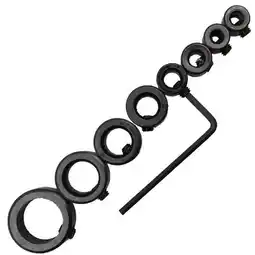 Walmart 8Pcs/Set Woodworking Drill Bit Depth Stop Collars Ring Positioner Locator offer