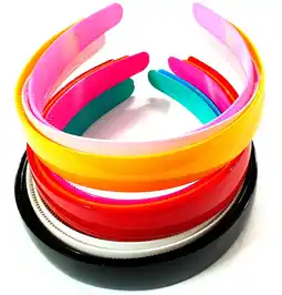 Walmart ANNA CREATIONS 12 PC PLASTIC HAIR BANDS GIRL WOMEN-MULTI-COLOUR offer