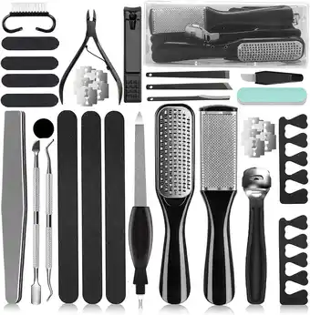 Walmart RUTAWZ 36-in-1 Pedicure Kit & Tools for Feet Callus Remover, Foot File & Nail Clippers Set offer