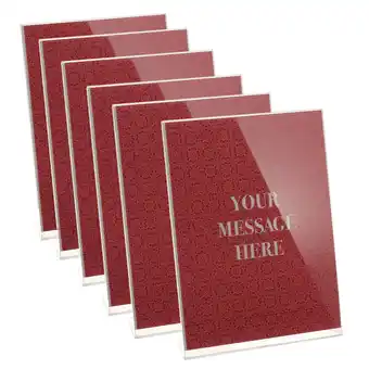 Walmart Officemate Slanted Vertical Sign Holder, 8.5 x 11 inches, 6/Pack, Clear (23065) offer