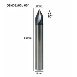 Walmart Carbide Chamfering Milling Cutter 60 Degrees 3 Flutes Deburring End Milling 8Xd8X60Degrees offer