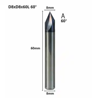 Walmart Carbide Chamfering Milling Cutter 60 Degrees 3 Flutes Deburring End Milling 8Xd8X60Degrees offer