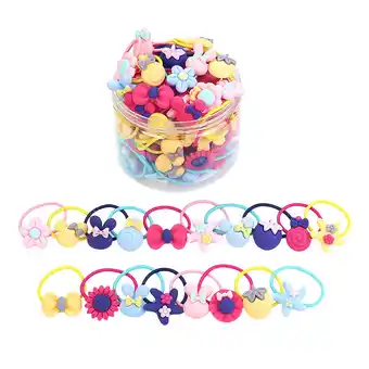 Walmart Vaidehi 70 pcs Combo Elastic Hair Bands Ties Accessories for Kids Baby Girls Women (14968hb) offer