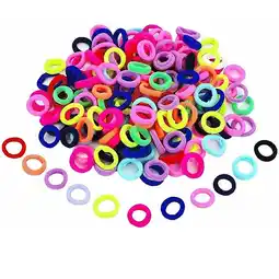 Walmart Vaidehi - Baby Girl's Mini Elastic Soft Rubber Hair Bands - Pack of 100 Multicolor Hair Ties offer