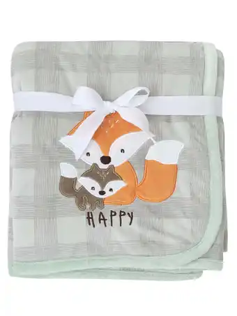 Walmart Gerber Baby & Toddler Boy Embroidered Plush Blanket with Fleece offer
