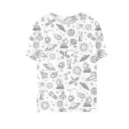 Walmart ZPWKLM DIY Hand Painted Personality Short Sleeve Tees For Toddler Clothes For Toddlers size 3-4T offer