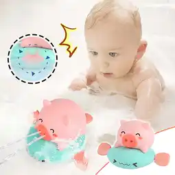 Walmart 1 Year Old Boy Toys Baby Shower Swimming Pool Bath Toy Cute Clockwork Pig Bath Toy Set offer