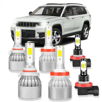Walmart For Jeep Grand Cherokee 2014-2018 Combo 6x LED Headlights High Low Beam & Fog Lights offer