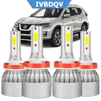 Walmart IVBDQV H9/H11 High Low Beam For NISSAN ROGUE 2015 2016 2017 2018 2019 2020 LED Headlight Bulbs 4pcs offer