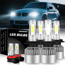 Walmart 6x LED Headlight High Low Beam Fog Light Bulbs white For BMW 1 Series M 2011-2011 offer