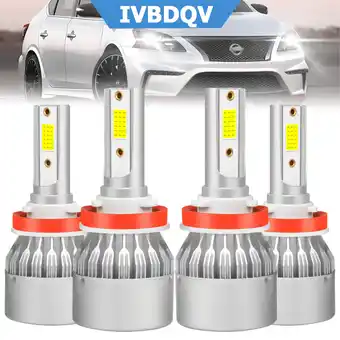 Walmart IVBDQV H9/H11 High Low Beam For Nissan Sentra 2013-2020 LED Headlight Bulbs 6500K 4pcs offer