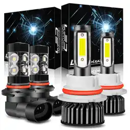 Walmart WVKVII 9007+9145 LED Headlights Fog Light For Ford F-250 F350 Super Duty 2001-2004 offer