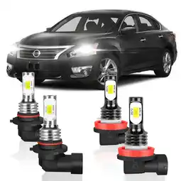 Walmart BMZONCC For Nissan Altima 2007-2018 H11 9005 LED Headlight Bulbs High Low Beam Lamp 4Pcs offer