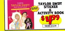 Ollie's TAYLOR SWIFT STICKER & ACTIVITY BOOK offer