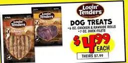 Ollie's LOVIN' TENDERS DOG TREATS offer