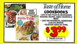 Ollie's TASTE OF HOME COOKBOOKS offer