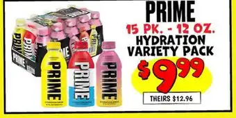 Ollie's PRIME HYDRATION VARIETY PACK offer