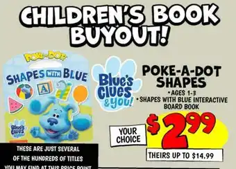 Ollie's POKE-A-DOT SHAPES offer