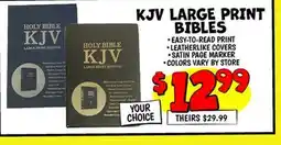 Ollie's KJV LARGE PRINT BIBLES offer