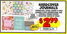 Ollie's HARDCOVER JOURNALS offer