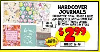 Ollie's HARDCOVER JOURNALS offer
