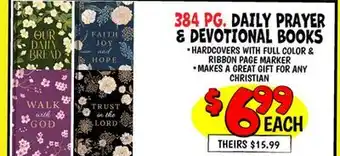 Ollie's DAILY PRAYER & DEVOTIONAL BOOKS offer