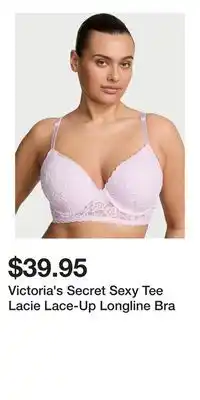 Victoria's Secret Victoria's Secret Sexy Tee Lacie Lace-Up Longline Bra offer