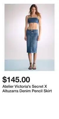 Victoria's Secret Atelier Victoria's Secret X Altuzarra Denim Pencil Skirt offer