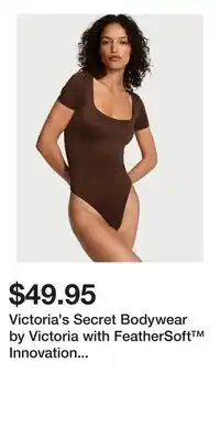 Victoria's Secret Victoria's Secret Bodywear by Victoria with FeatherSoft Innovation Square-Neck Bodysuit offer