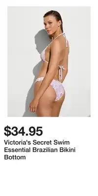 Victoria's Secret Victoria's Secret Swim Essential Brazilian Bikini Bottom offer