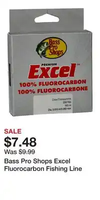 Cabela's Bass Pro Shops Excel Fluorocarbon Fishing Line offer