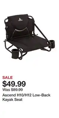 Cabela's Ascend H10/H12 Low-Back Kayak Seat offer