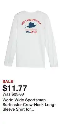 Cabela's World Wide Sportsman Surfcaster Crew-Neck Long-Sleeve Shirt for Toddlers or Kids offer