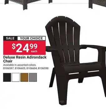 Ace Hardware Deluxe Resin Adirondack Chair offer