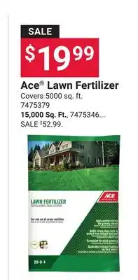 Ace Hardware Ace Lawn Fertilizer offer
