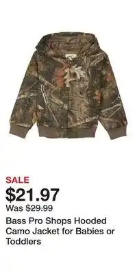 Cabela's Bass Pro Shops Hooded Camo Jacket for Babies or Toddlers offer