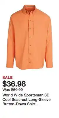 Cabela's World Wide Sportsman 3D Cool Seacrest Long-Sleeve Button-Down Shirt for Men offer