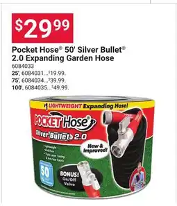 Ace Hardware Pocket Hose 50' Silver Bullet 2.0 Expanding Garden Hose offer