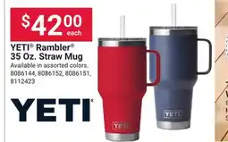 Ace Hardware YETI Rambler 35 Oz. Straw Mug offer