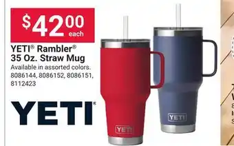 Ace Hardware YETI Rambler 35 Oz. Straw Mug offer