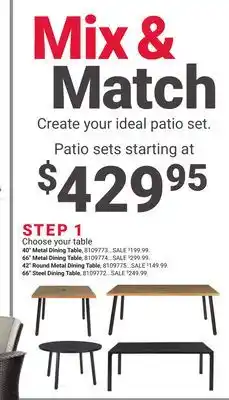 Ace Hardware Patio sets offer