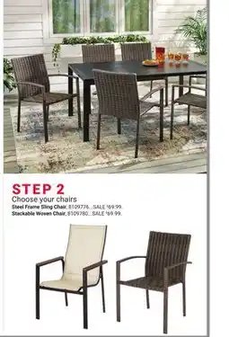 Ace Hardware Steel Frame Sling Chair offer